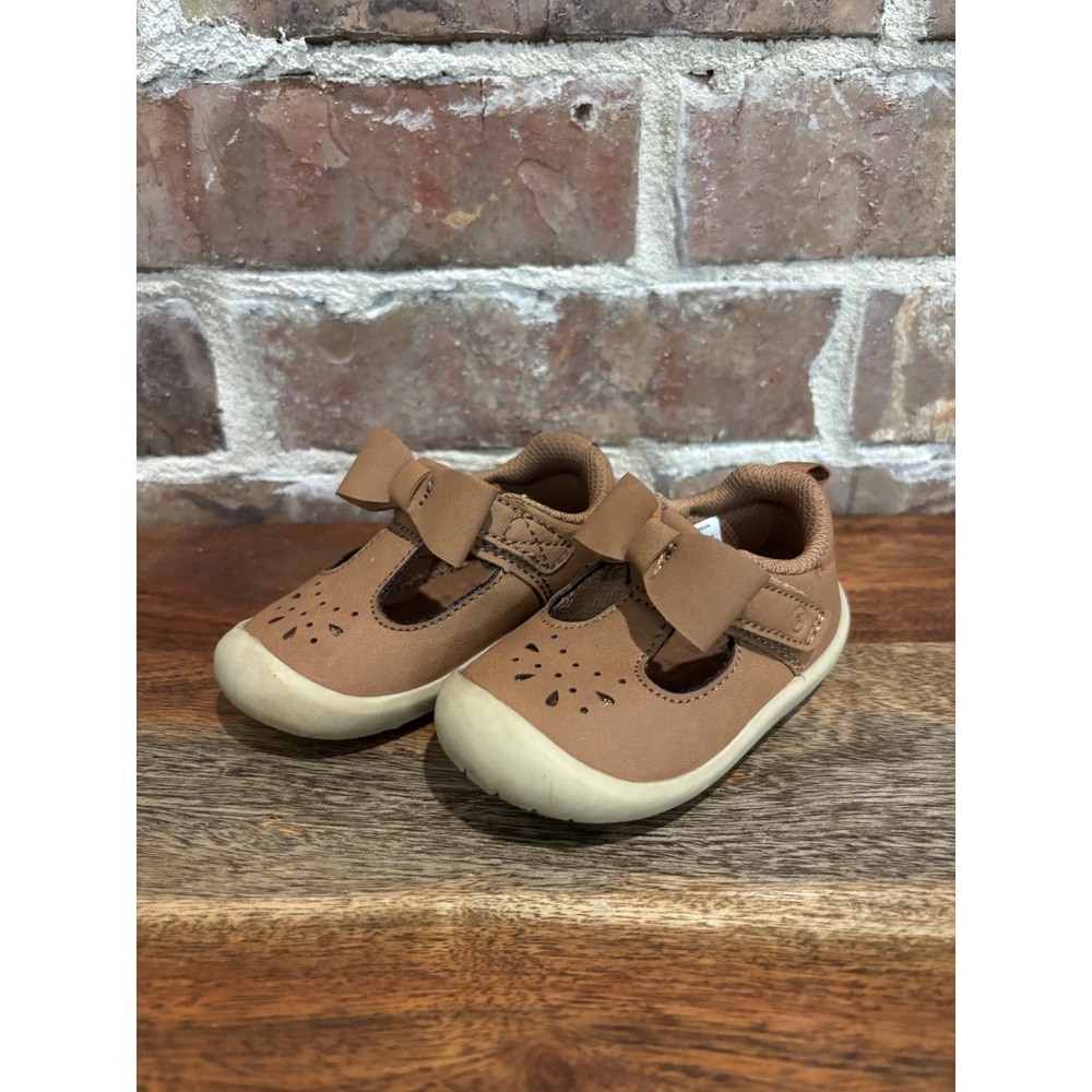 Stride Rite Peyson Girls Brown Shoes Size 5 Mary Jane Baby Girl Cute Shoes